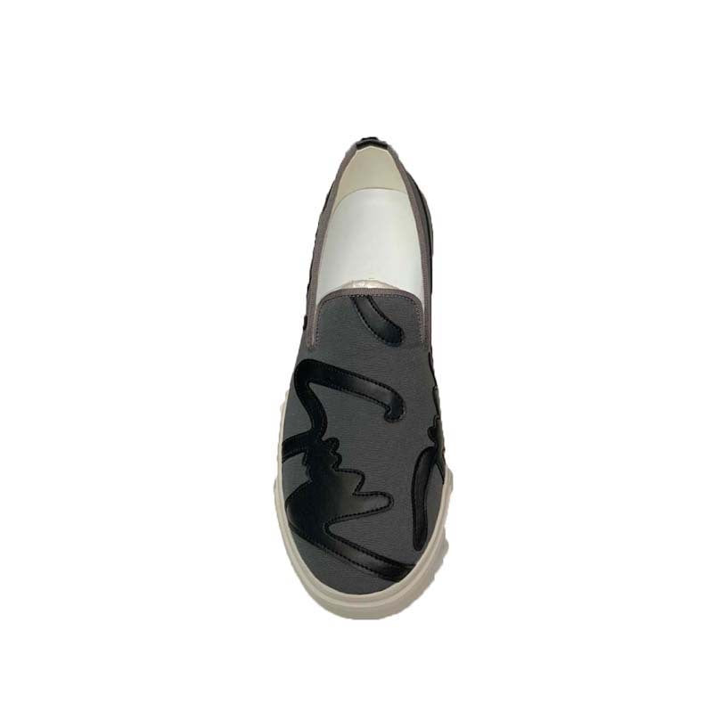 Damen Sneaker Slip-On Bequem Rutschfest Schwarz
