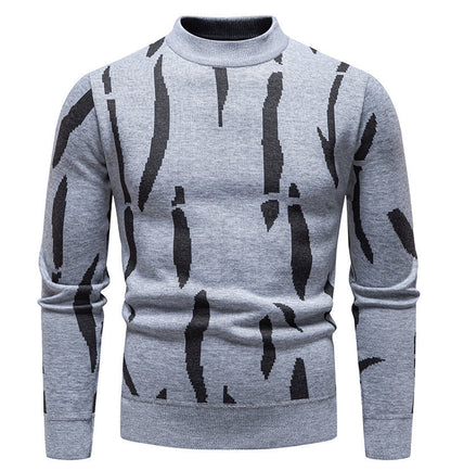 Modischer Herren Pullover Grafik Muster Trendig