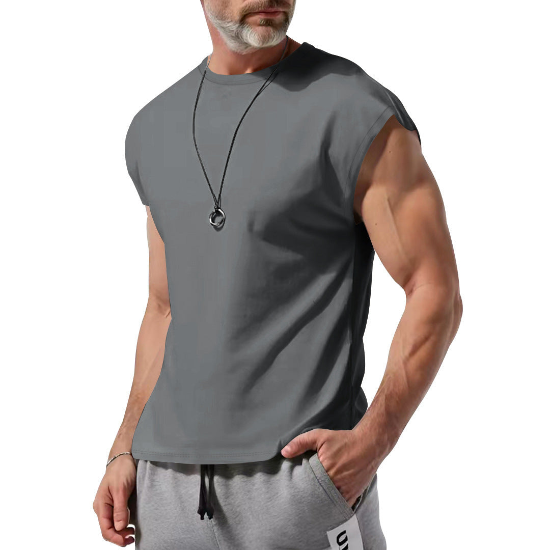 Herren T-Shirt Ärmellos Atmungsaktiv Baumwolle Berlin Style