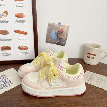 Damen Sneaker Retro Stil Weich Innenfutter Schnürsenkel