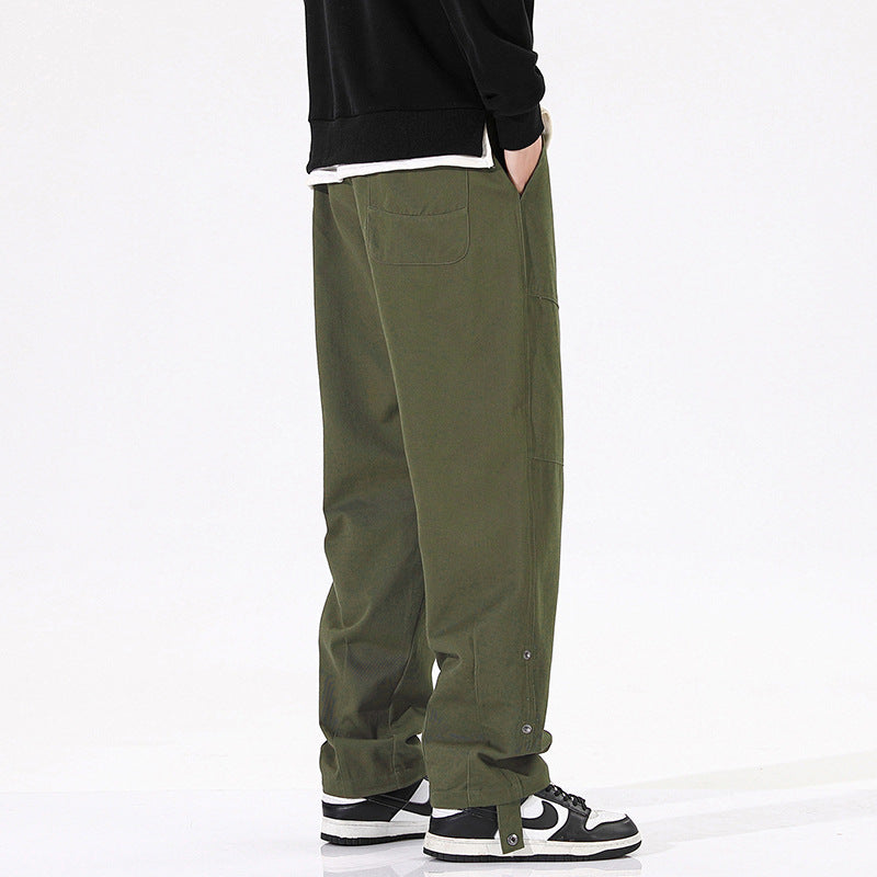 Herren Cargo-Hose Bequem Freizeit Hose Mit Taschen
