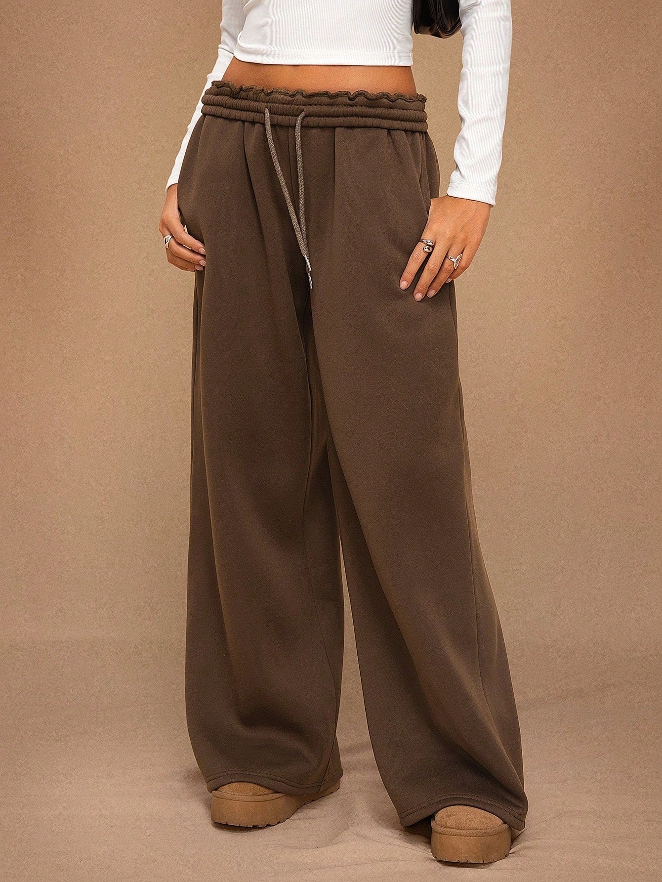 Bequeme Damen Sport Hose Lockere Freizeithose Damen