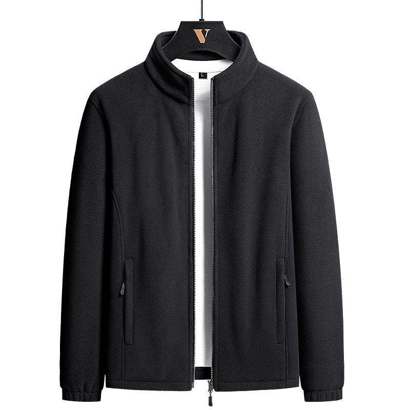 Herren Fleecejacke Warm Hochkragen mit Taschen - BerlinGlamour