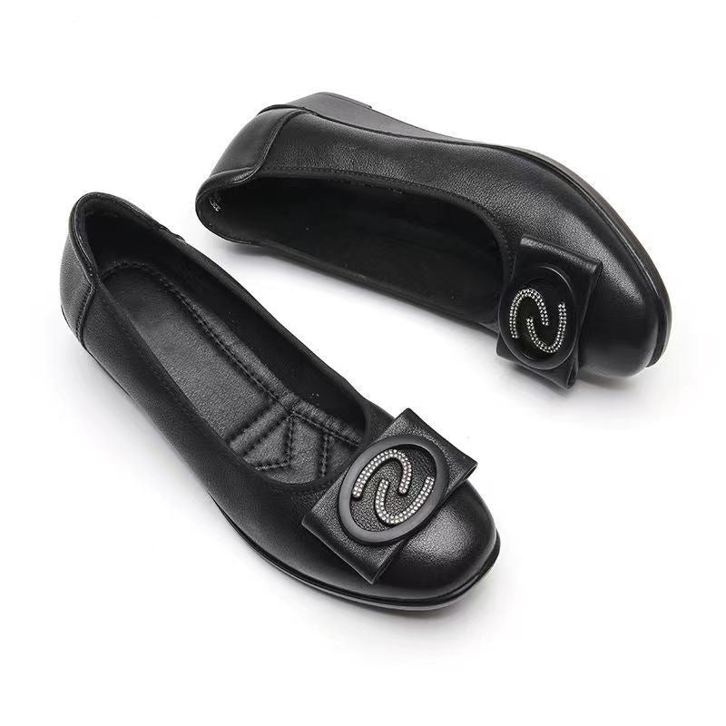 Damen Ballerinas Elegante Schleife Komfort Wedge Sohle