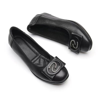 Damen Ballerinas Elegante Schleife Komfort Wedge Sohle