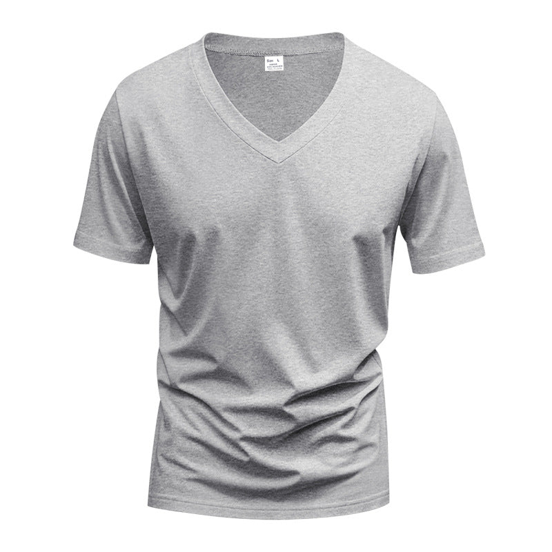 Herren T-Shirt V-Ausschnitt atmungsaktiv Sportlich