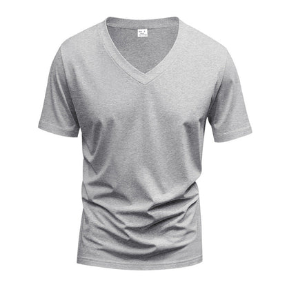 Herren T-Shirt V-Ausschnitt atmungsaktiv Sportlich