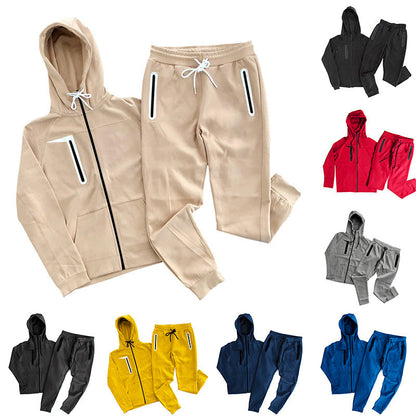 Herren Sport-Set mit Elastischer Jacke und Bequemen Joggers