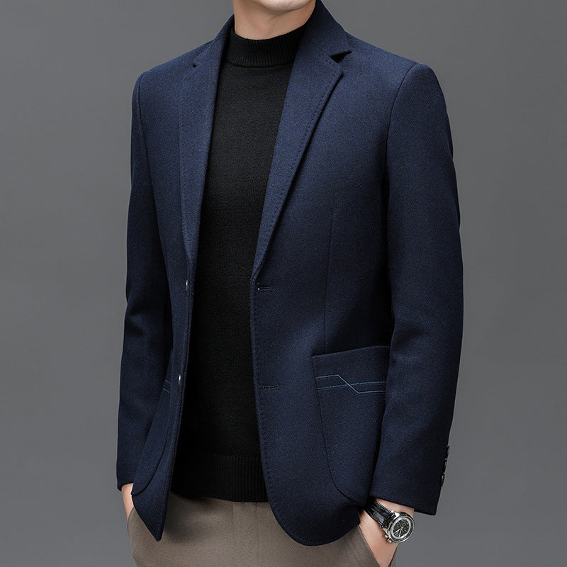 Herren Sakko Modern Slim Fit Elegant Schwarz