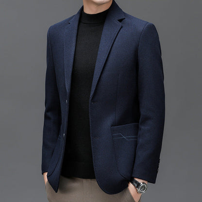 Herren Sakko Modern Slim Fit Elegant Schwarz