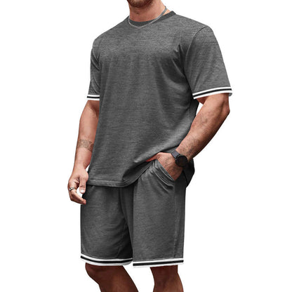 Herren Sportset Freizeitbekleidung Kontrast Modern
