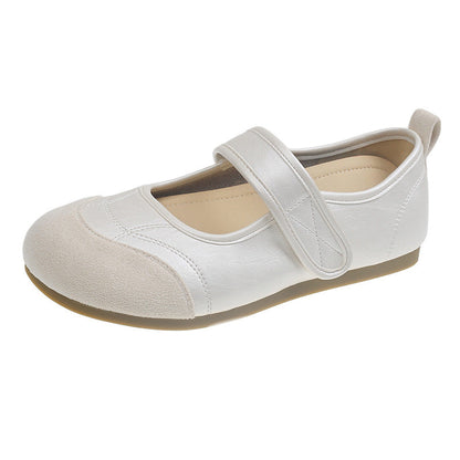 Damen Ballerina Bequem mit verstellbarem Riemen