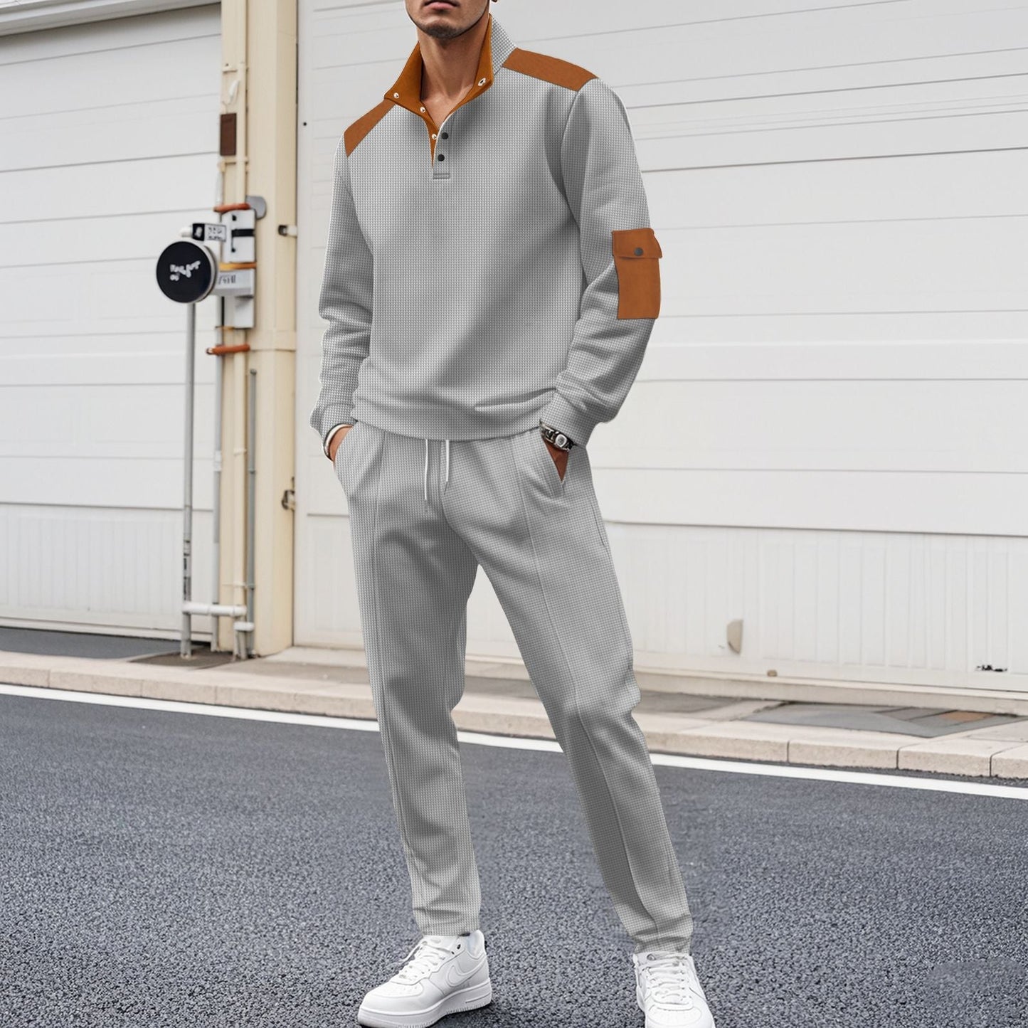 Herren Sportset Funktionell Strukturiert Modern