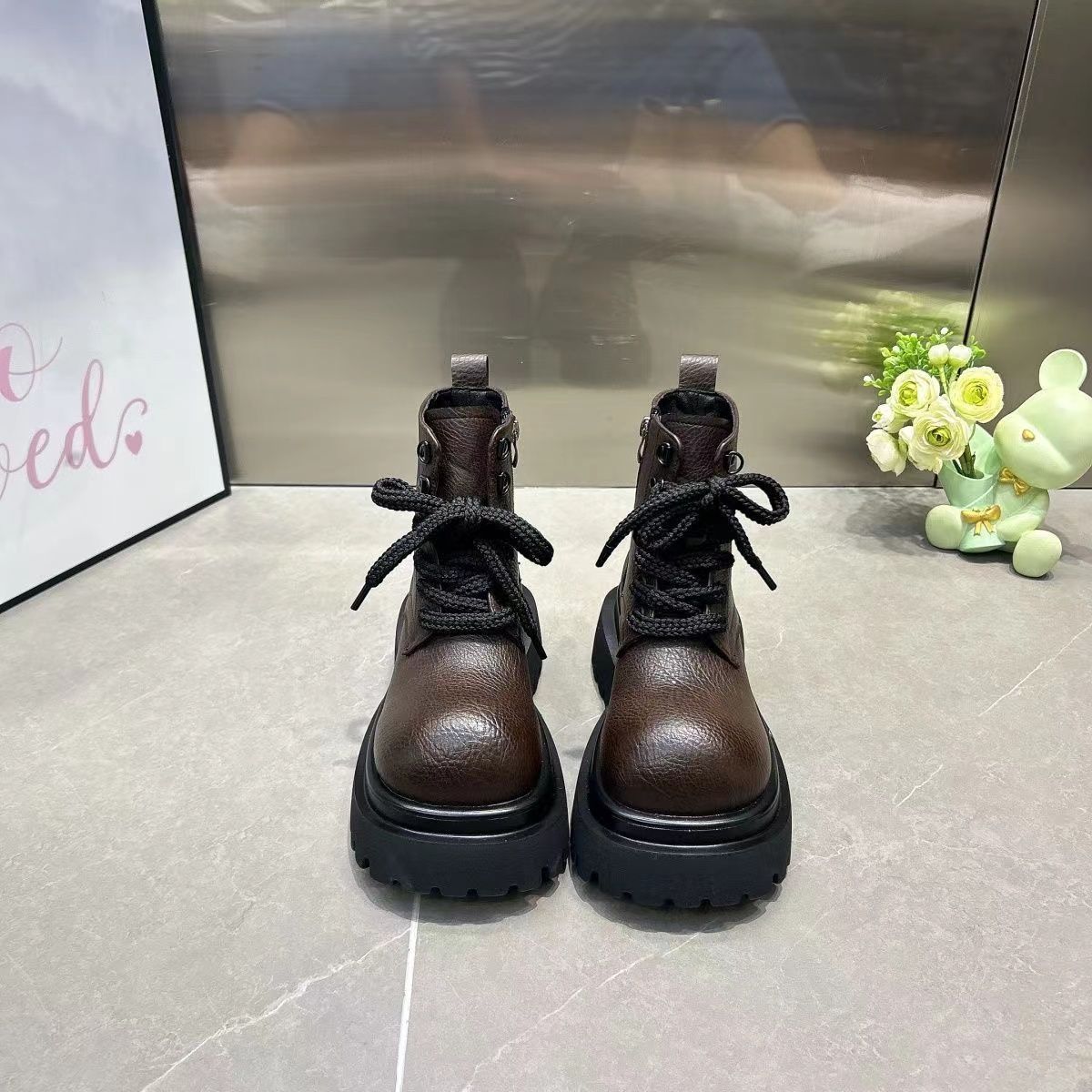 Damen Stiefeletten Robust Rutschfest Schuhe Winter