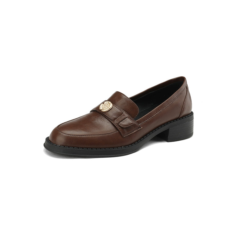 Damen Mokassins Elegante Schuhe mit Schnalle Komfortabel