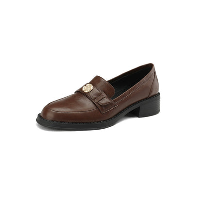 Damen Mokassins Elegante Schuhe mit Schnalle Komfortabel