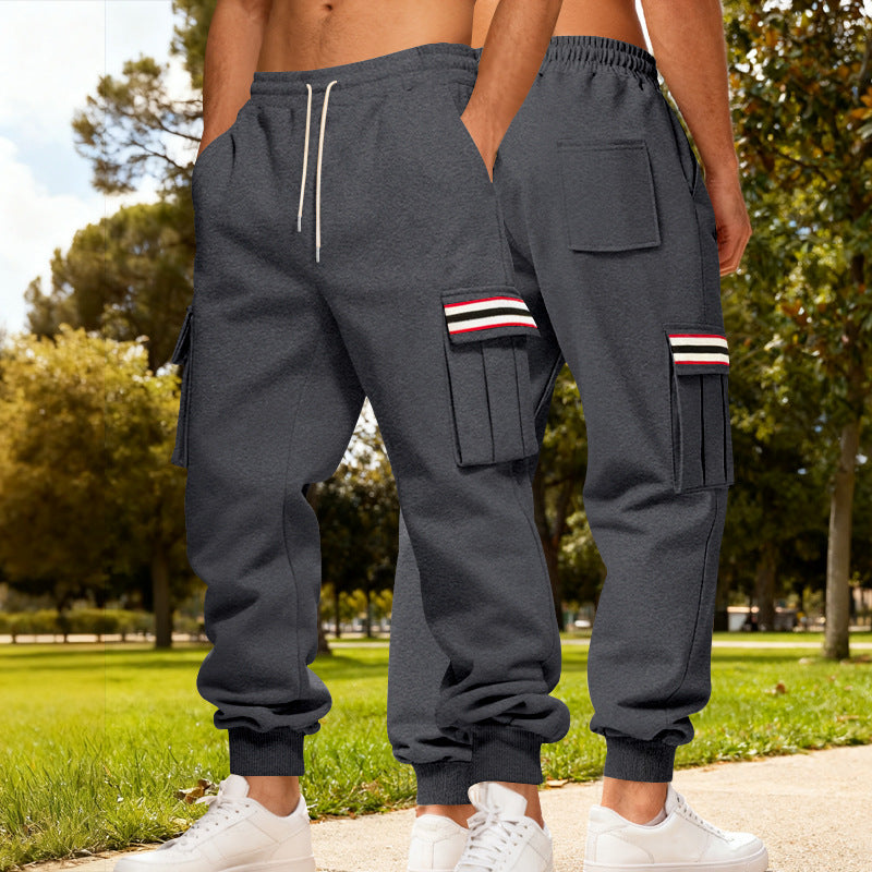 Herren Cargo-Hose Robust Bequem Grau