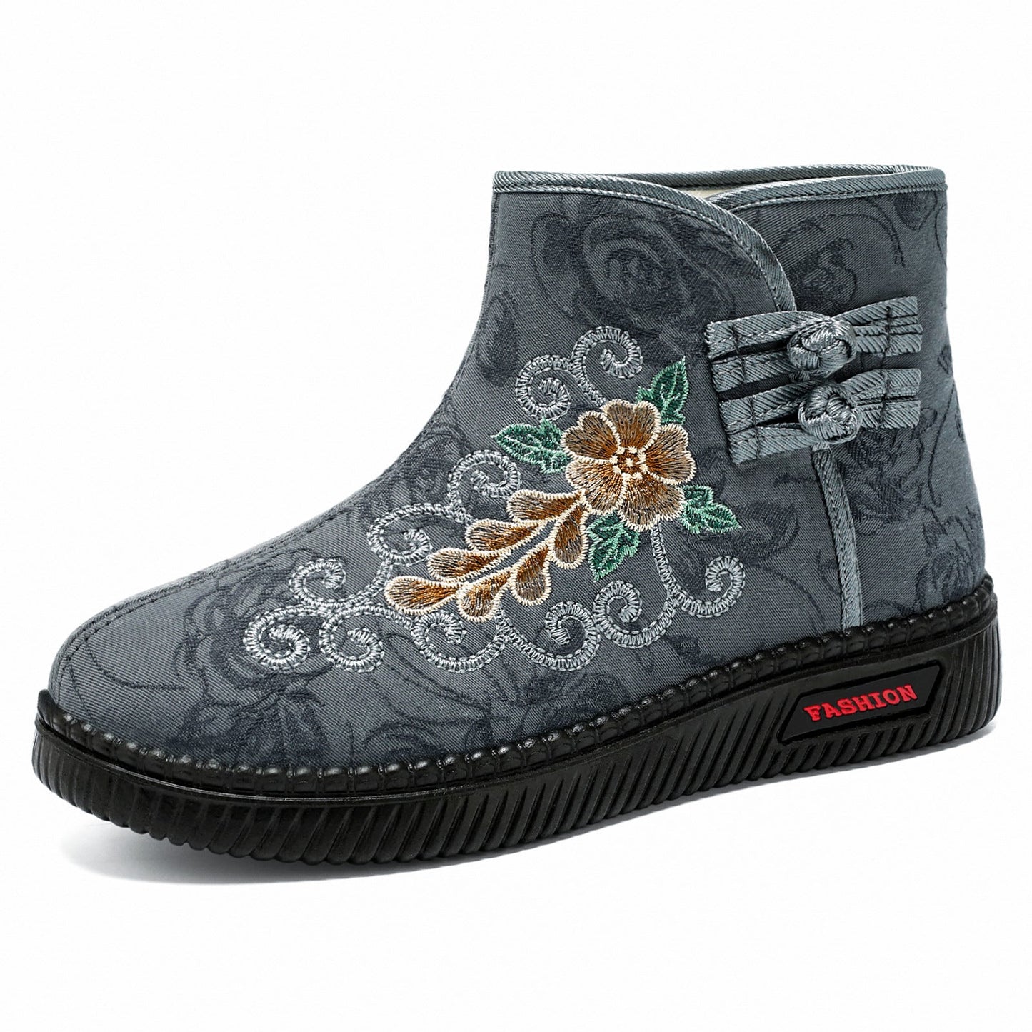 Damen Stiefeletten Elegante Bestickung Komfortschuhe Heidi Mode - BerlinGlamour