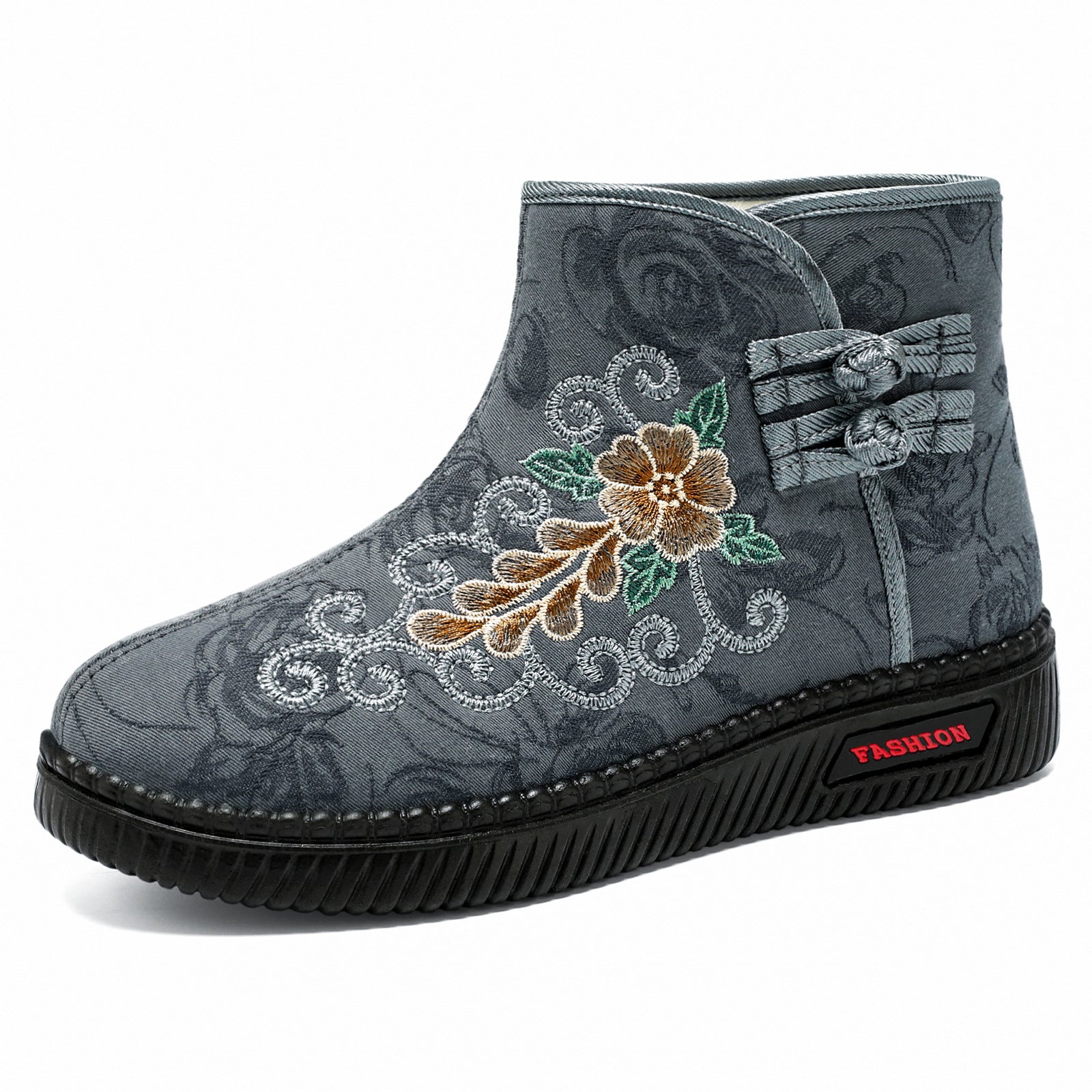 Damen Stiefeletten Elegante Bestickung Komfortschuhe Heidi Mode - BerlinGlamour