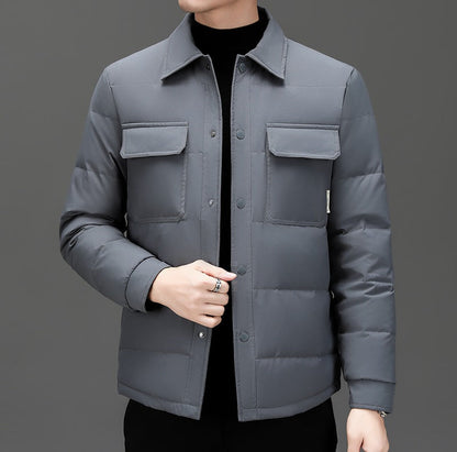 Herren Steppjacke Leicht Praktisch Mit Taschen