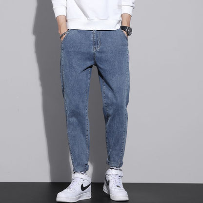 Herren Jeans Locker Bequem Elastisch Berlin Style