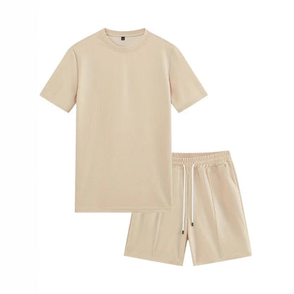 Herren Freizeit Set mit hochwertigem T-Shirt und Shorts Komfortabel