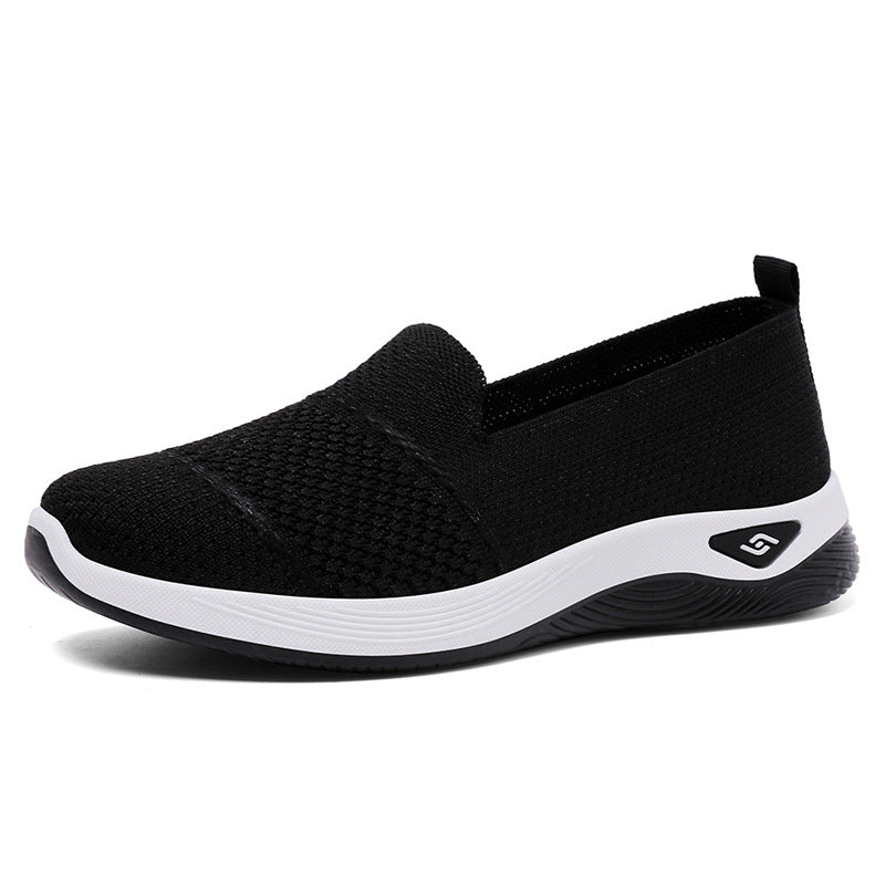 Damen Slip-On Schuhe Atmungsaktiv mit elastischer Passform Bequem