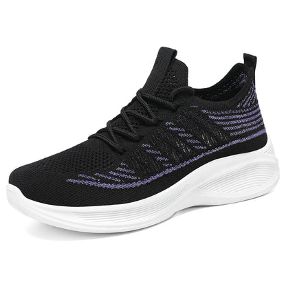 Damen Sneaker Sportlich Elastisch Knit Schuhe