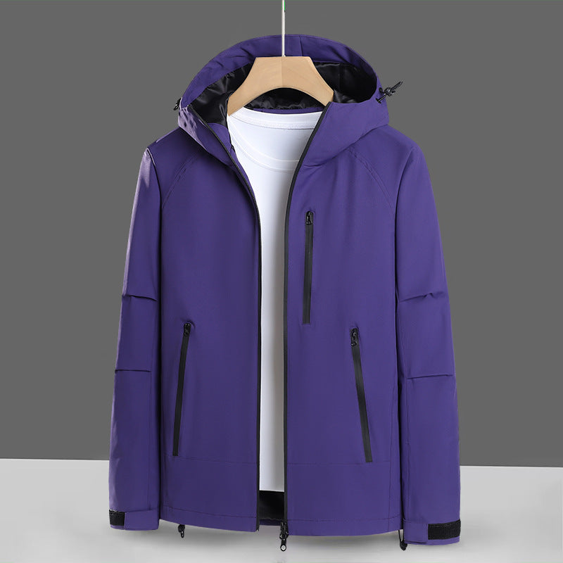 Herren Softshell-Jacke Wasserabweisend Verstellbar