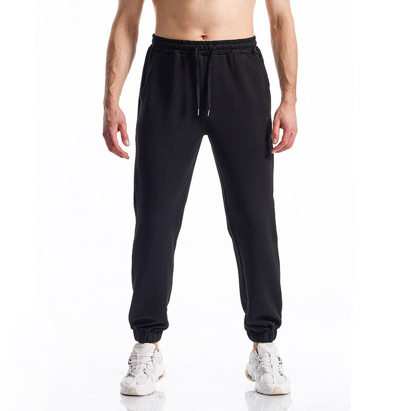 Herren Sport Hose Freizeitbeleuchtung Strukturiert Elegant