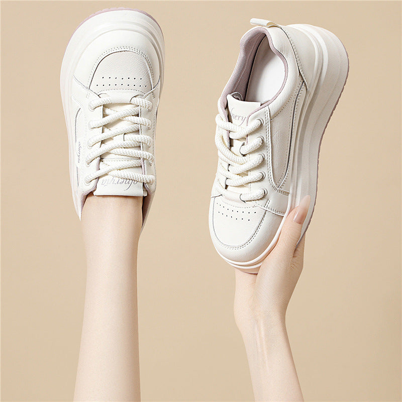 Damen Plateau Sneaker Hohe Dämpfung Trendy Schuhe