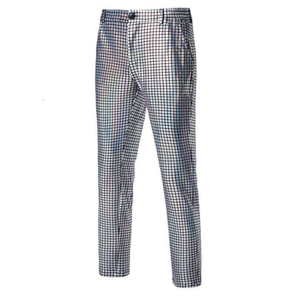 Herren Disco-Hose Glitzernd Partyhose Schwarz