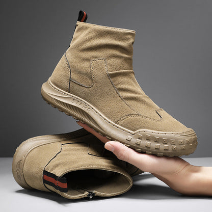 Damen Ankle Boots Modisch Elastisch Rutschfest