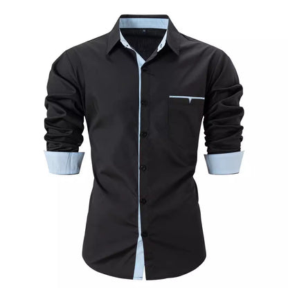Herren Hemd Kontrastkragen Elegantes Design Berlin