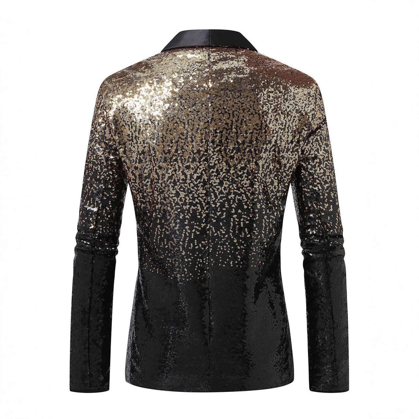Herren Blazer Glamour Paillettenjacke Satin Modern