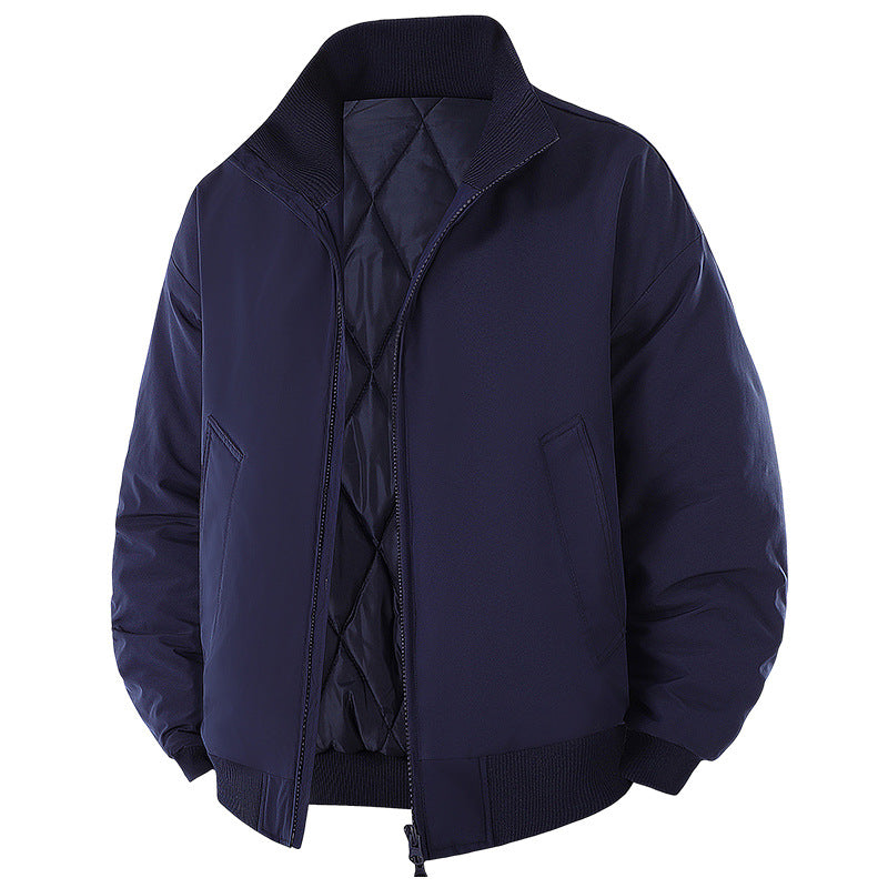 Herren Steppjacke Modern Hoher Kragen Winter