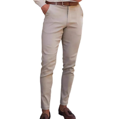Herren Slim Fit Hose Stretch Modern Elegant