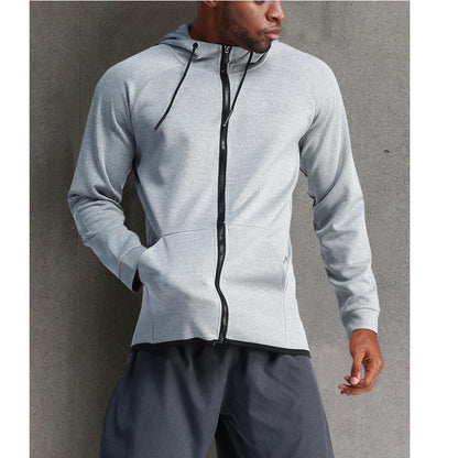Herren Sportjacke Kapuze Taschen Funktionell Wasserdicht - BerlinGlamour