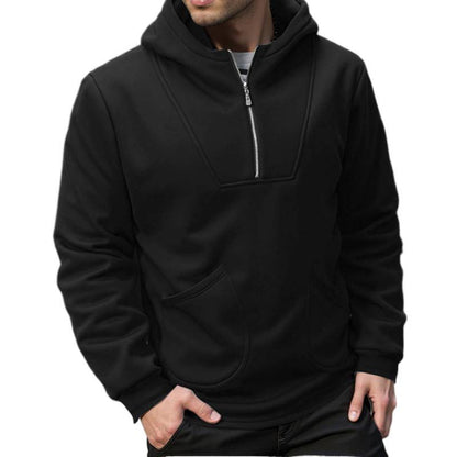 Herren Kapuzenpullover Modern mit Reißverschluss und Stylish Design