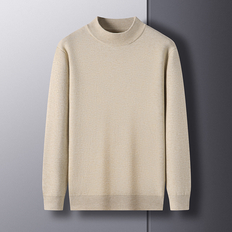Herren Strickpullover Elegante Moderner Stehkragen