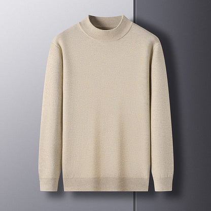 Herren Strickpullover Elegante Moderner Stehkragen