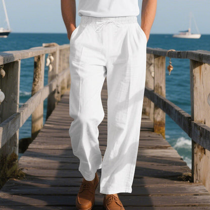 Herren Strandhose Bequem Verstellbar mit Kordelzug