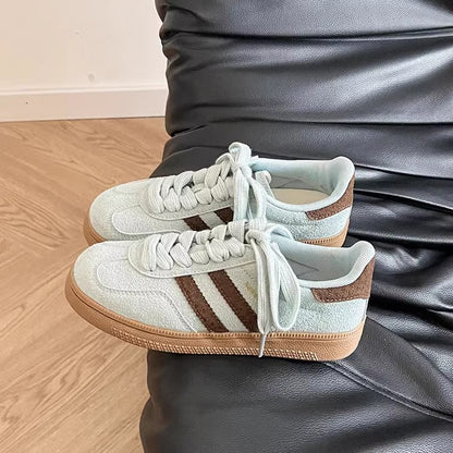 Damen Sneaker Weich Bequem Laufsohle