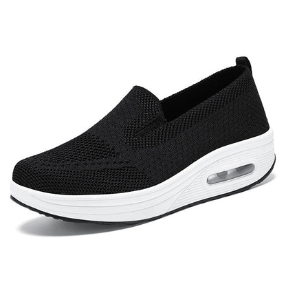 Damen Sneaker Bequem Slip On Weich