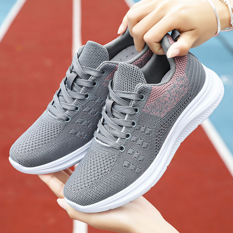 Damen Fitness-Sneaker Sportlich Atmungsaktiv Mit Dämpfung