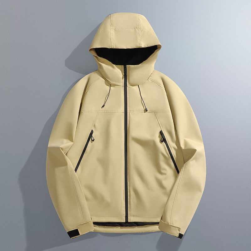 Wetterfeste Herren Outdoorjacke mit verstellbarer Kapuze