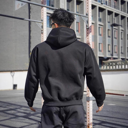 Herren Sweatshirt Oversized Kapuzenpulli Baumwolle Modern