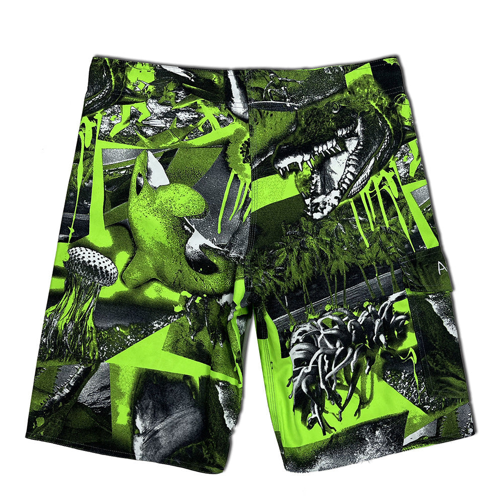 Männer Shorts Surf Elastisch Mit Grafikdesign