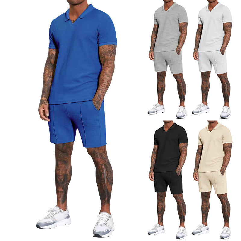 Herren Poloshirt Strukturiert Berlin Style Kurzarm