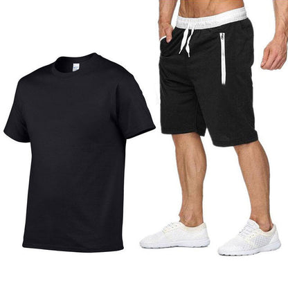 Herren Sportbekleidung Set: T-Shirt und Shorts Casual Style - BerlinGlamour